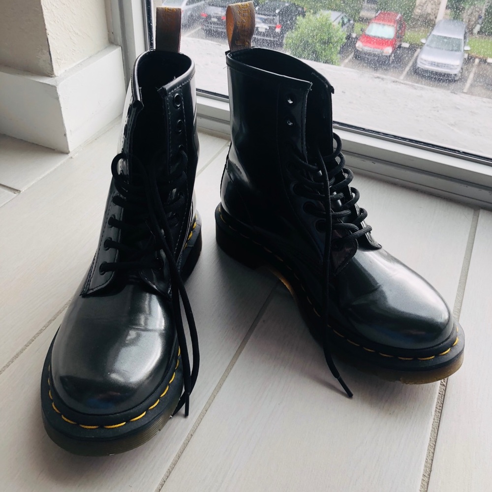 Dark Gray Doc Martins
